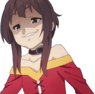 😈 Megumin Konosuba Anime, Ragazza, Megumin, Konosuba, arrogante telegram sticker
