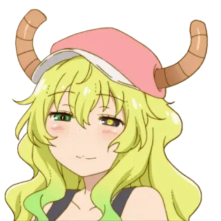 😏 Lucoa Miss Kobayashi's Dragon Maid Anime, Draak, Personage, Lucoa, Miss Kobayashi's Dragon Maid whatsapp sticker