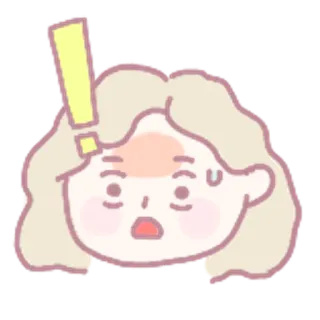 ❗️ chocado, surpreso, exclamação, alerta, preocupado, medo, preocupado, ansiedade telegram sticker