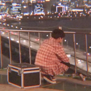 🐇 city, night, person, building, travel, tourism telegram sticker