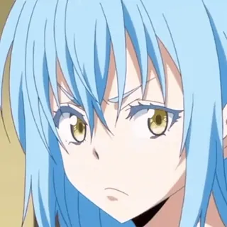 💧 Rimuru Tempest That Time I Got Reincarnated as a Slime anime, Rimuru Tempest, slime, isekai, reincarnation, fantasy telegram sticker