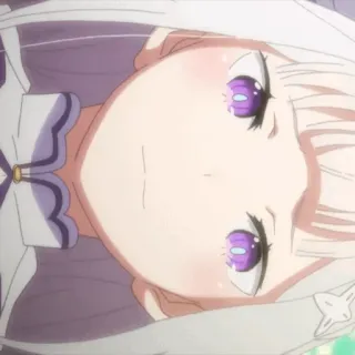 🤍 Emilia Re:Zero Anime, Re Zero, Emilia, Waifu, Carina telegram sticker