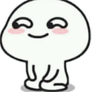 😏 cartoon, cute, smiling, character telegram sticker