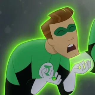 ✨ Green Lantern supereroe, cartone animato, DC Comics, Lanterna Verde, fumetti telegram sticker