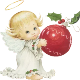 🙂 anjo, natal, feriado, ornamento, fofo, festivo, decoração telegram sticker