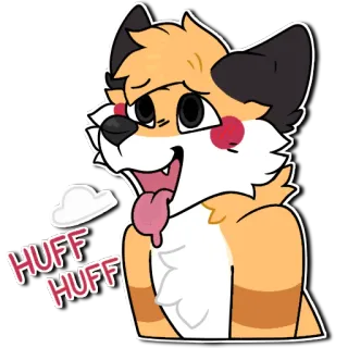 🥵 HUFF HUFF telegram sticker
