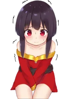 😳 Megumin Konosuba anime, dziewczyna, słodkie, Megumin, Konosuba telegram sticker