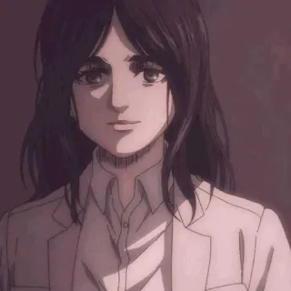 ❤️ Pieck Finger Attack on Titan アニメ, キャラクター, ポートレート, ピーク, 進撃の巨人 telegram sticker