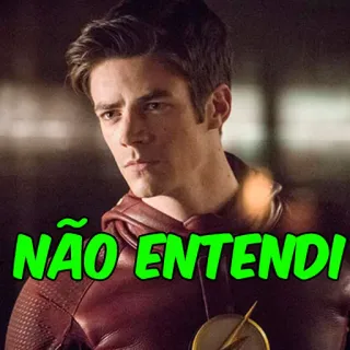 🤷 The Flash NÃO ENTENDI 混乱, フラッシュ, 意味不明, 困惑顔 telegram sticker