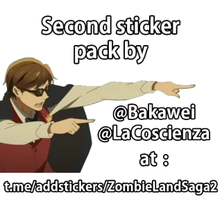 ✏️ Zombie Land Saga Second sticker pack by @Bakawei @LaCoscienza at : t.me/addstickers/ZombieLandSaga2 Аниме, Стикер, Zombieland Saga, Фан, Мультфильм, Персонаж telegram sticker