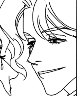 😁 Manga, Anime, Personaggio, Disegno, Bianco e nero telegram sticker