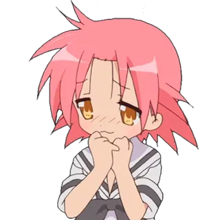 😊 Аниме, Девочка, Милая, Смущенная, Краснеющая telegram sticker