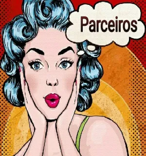 📍 Parceiros desenho animado, mulher, parceiros, vintage, pop art whatsapp sticker