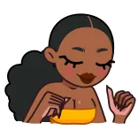 💃 wanita, kartun, gadis, kecantikan, mode, gaya whatsapp sticker