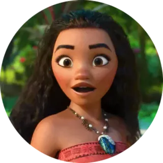 😃 Moana Disney, Prinzessin, Cartoon, Film, Ozean, Insel whatsapp sticker