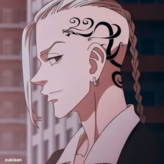 🖇 Ken Ryuguji Tokyo Revengers Anime, Manga, Tokyo Revengers, Ken Ryuguji, Draken, Personaje, Tatuaje, Ilustración telegram sticker