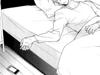 💤 アニメ, 睡眠, 寝室, マンガ, ベッド, 横たわる telegram sticker
