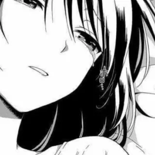 🛌 赤 Anime, weinen, Mädchen, traurig, Manga telegram sticker