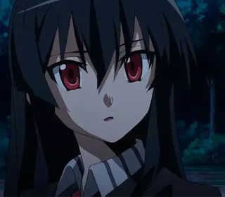 😐 Akame Akame ga Kill! Аниме, Акаме, Akame ga Kill, Ночной Рейд, Вайфу telegram sticker