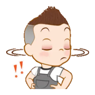 😒 Dibujo animado, Chico, Molesto, Expresión, Emoji, Sticker whatsapp sticker
