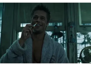 🚬 Tyler Durden Fight Club фильм, брэд питт, сигарета, персонаж, бойцовский клуб, тайлер дерден telegram sticker