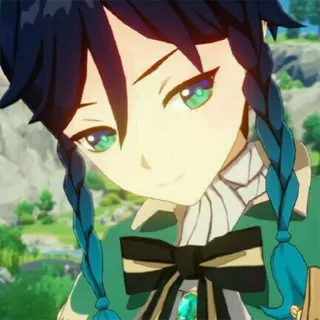 💚 Venti Genshin Impact Venti, Genshin Impact, Anime, Videogioco, Personaggio, Carino whatsapp sticker