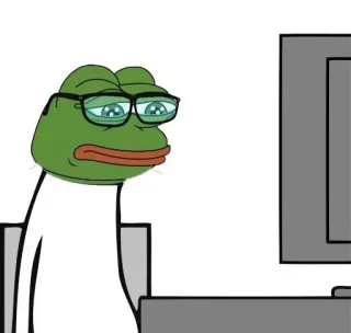 🐸 Pepe the Frog 表情包, 青蛙, 悲伤, 网络迷因 telegram sticker