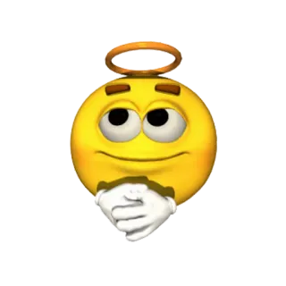 👼 Emoji, Angelo, Aureola, innocente telegram sticker