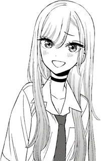 😅 Аниме, Манга, Девушка, Школьная форма, Ученик, Персонаж telegram sticker