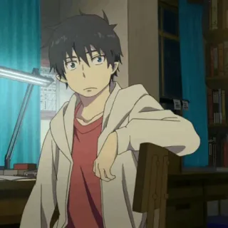 ☁️ Rin Okumura Blue Exorcist Anime, Charakter, Blue Exorcist, Manga, Rin Okumura telegram sticker