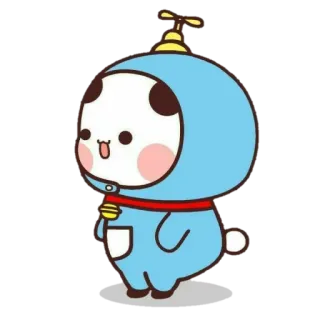 🐻 cute, cartoon, character, panda, kawaii, sticker telegram sticker