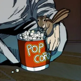 🍿 POP
CORN Eichhörnchen, Popcorn, Tier, Essen, Snack whatsapp sticker