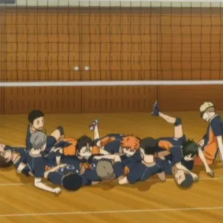 🍙 volleyball, anime, team, sports, haikyuu telegram sticker