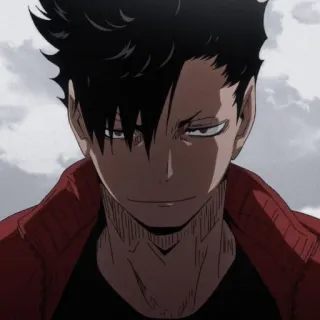 🥇 Kuroo Tetsurou Haikyuu!! Anime, Haikyuu, Kuroo Tetsurou, Manga, Personnage, Portrait whatsapp sticker