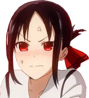 🥢 Kaguya Shinomiya Kaguya-sama: Love Is War Anime, Kaguya-sama, Love is War, Kaguya Shinomiya, En colère, Agacé(e) whatsapp sticker