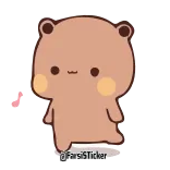 🌟 PersiiSticker beer, schattig, kawaii, sticker, dier, cartoon telegram sticker