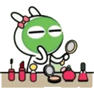 💅 Dibujos animados, Maquillaje, Belleza, Conejo, Personaje telegram sticker