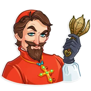 😏 pria, kartun, merah, gaun, seni, ilustrasi telegram sticker