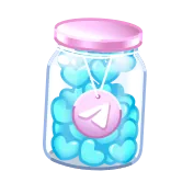❤️ cuore, barattolo, amore, simbolo, cuori blu telegram sticker