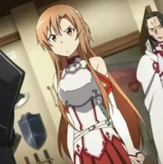 🍂 Asuna Sword Art Online Anime, Fantasi, Karakter, Sword Art Online, Asuna whatsapp sticker
