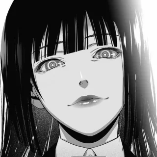 👅 anime, manga, black and white, portrait, woman, girl telegram sticker