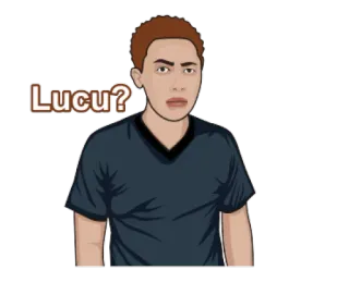 🤨 Lucu? Cartoon, Figur, Ausdruck, Porträt telegram sticker