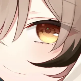 😏 Anime, Ojo, Primer plano, Manga telegram sticker