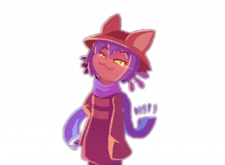 😉 Niko OneShot kucing, topi, syal, game indie whatsapp sticker