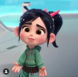 🦋 Vanellope von Schweetz Wreck-It Ralph Vanellope, Wreck-It Ralph, Disney, character, cartoon, movie whatsapp sticker