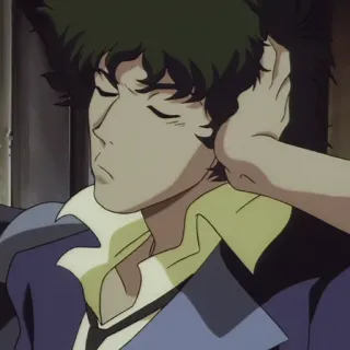 🚬 Spike Spiegel Cowboy Bebop Anime, Cowboy Bebop, Spike Spiegel, Desenho animado, Personagem whatsapp sticker