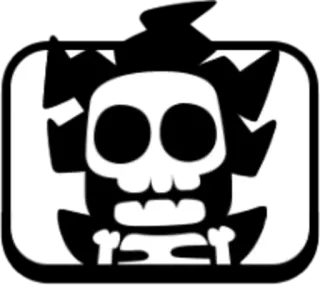 💀 crâne, os, squelette, Halloween telegram sticker