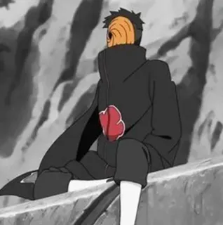 🕷 Tobi Naruto anime, manga, villain, akatsuki, masked telegram sticker