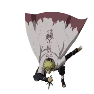 ☹ Minato Namikaze Naruto อนิเมะ, นารูโตะ, มินาโตะ, นินจา, ตัวละคร telegram sticker