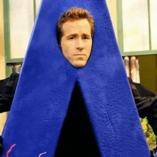 🔮 Ryan Reynolds selebriti, lucu, aktor, kostum, segitiga, biru telegram sticker